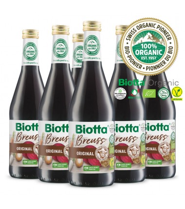 Biotta® 瑞士布魯士有機根莖蔬菜汁 Organic Breuss Vegetable Juice 500ml x 6 瓶原箱優惠