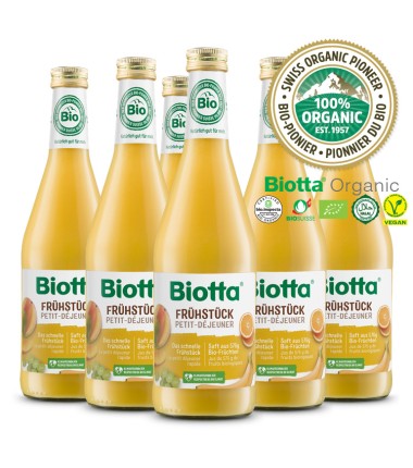 Biotta® 瑞士有機早餐營養果汁 Organic Breakfast Juice 500ml x 6 瓶原箱優惠