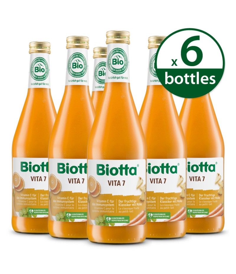 Biotta® 瑞士有機七種綜合維他命果汁 Organic Vita 7 Juice 500ml x 6 瓶原箱優惠