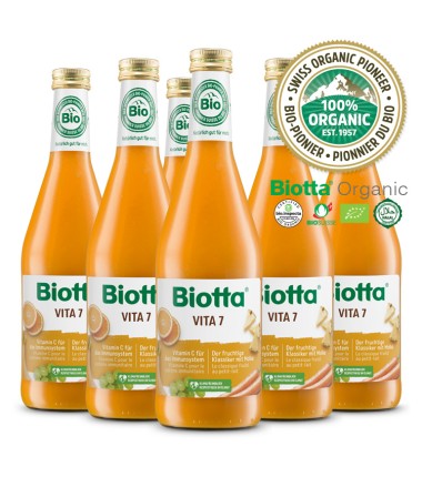 Biotta® 瑞士有機七種綜合維他命果汁 Organic Vita 7 Juice 500ml x 6 瓶原箱優惠
